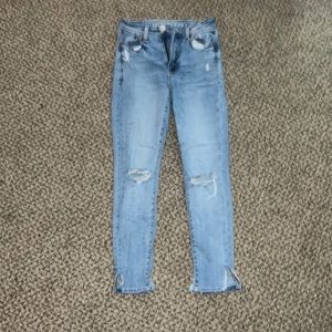 American Eagle Skinny Stretch Ripped Jeans